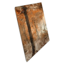 Load image into Gallery viewer, Abstract Forest Watercolour Canvas Print - Autumn Orange Rust Toned Wall Art for Home Office Decor - Print Store