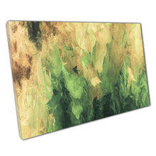 Load image into Gallery viewer, Abstract Brushstroke Wall Art Print - Green Yellow Minimalist Canvas Decor for Home Office - Print Store