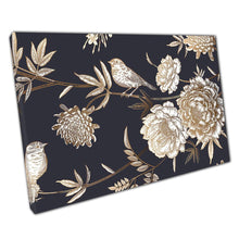 Load image into Gallery viewer, Birds Florals Wall Art Print on Canvas Peonies Jasmine Roses Decor for Home Office - Print Store