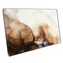 Load image into Gallery viewer, Abstract Mineral-Toned Alcohol Ink Marbling Canvas Print for Modern Home and Office Decor - Print Store
