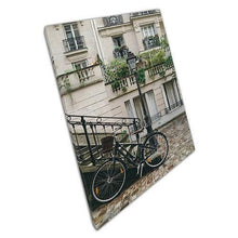 Load image into Gallery viewer, Bicycle Canvas Wall Art Print - Picturesque Town Landscape Ready to Hang for Home Office Decor - Print Store