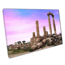 Load image into Gallery viewer, Amman Citadel Temple of Hercules Canvas Print: Historic Jordan Landmark Wall Art for Home and Office - Print Store