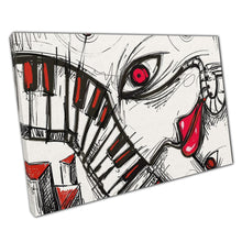 Load image into Gallery viewer, Abstract Jazz-Inspired Canvas Print: Dramatic Black & Red Wall Art for Home or Office Decor - Print Store