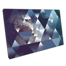 Load image into Gallery viewer, Abstract Sea Waves Geometric Wall Art Print Modern Minimalist Canvas Decor for Home Office - Print Store