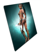 Load image into Gallery viewer, Amazonian Warrior Fantasy Art Canvas: Ready-to-Hang Wall Decor for Home & Office - Print Store