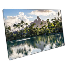 Load image into Gallery viewer, Blue Lagoon Canvas: Bora Bora & Huahine Mountain View Wall Art for Home Office Decor - Print Store