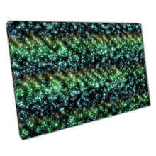 Load image into Gallery viewer, Abstract Green Toned Glowing Circles Canvas Wall Art Print for Home Office Decor - Print Store