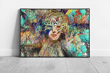 Load image into Gallery viewer, Abstract Colorful Scribble Digital Illustration Wall Art Print - Framed Artwork for Women - Print Store
