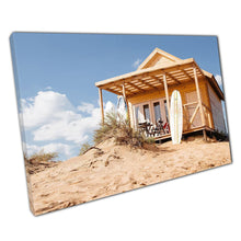 Load image into Gallery viewer, Beach Holiday Wall Art Print - Surfing Lifestyle Canvas Decor for Home Office - Beautiful Golden Sand Dunes - Print Store