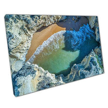 Load image into Gallery viewer, Aerial Beach Canvas: Portugal's Hidden Coastal Gem - Ready to Hang Wall Art for Home & Office - Print Store