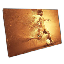 Load image into Gallery viewer, Abstract Soccer Player Grunge Canvas Art Sports Wall Decor for Home Office - Print Store