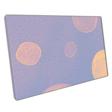 Load image into Gallery viewer, Abstract Peach Circles on Purple Canvas: Modern Wall Art Print for Home & Office Decor - Print Store