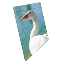Load image into Gallery viewer, Blue Eyed White Goose Wall Art Print on Canvas for Home Office Décor - Print Store