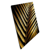 Load image into Gallery viewer, Abstract Palm Leaf Wall Art Print on Canvas Dark Rich Minimalist Nature Photography for Home Office Decor - Print Store