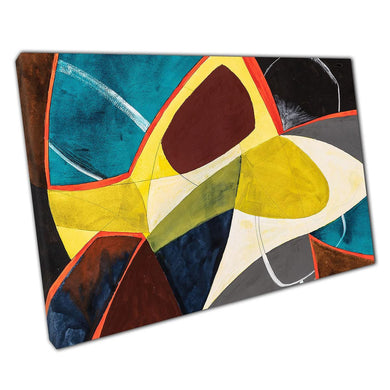 Abstract Colorful Textured Canvas Art Print for Home or Office Decor - Print Store