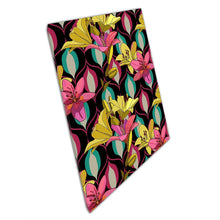 Load image into Gallery viewer, Art Deco Floral Lilies Canvas Print  Vibrant Yellow  Pink Wall Art for Home Office Décor - Print Store
