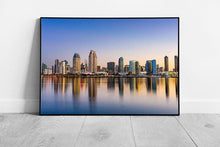 Load image into Gallery viewer, Waterfront Reflections San Diego Wall Art Print  Framed Ready to Hang Décor - Print Store
