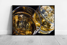 Load image into Gallery viewer, Whisky On The Rocks Bar Photography Wall Art Print - Framed Alcoholic Drinks Decor - Print Store
