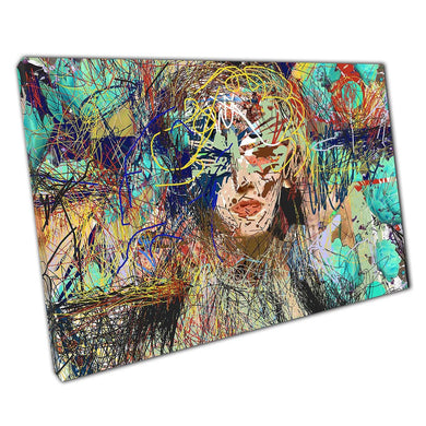 Abstract Colorful Scribble Digital Illustration Art Print for Home  Office Decor - Print Store