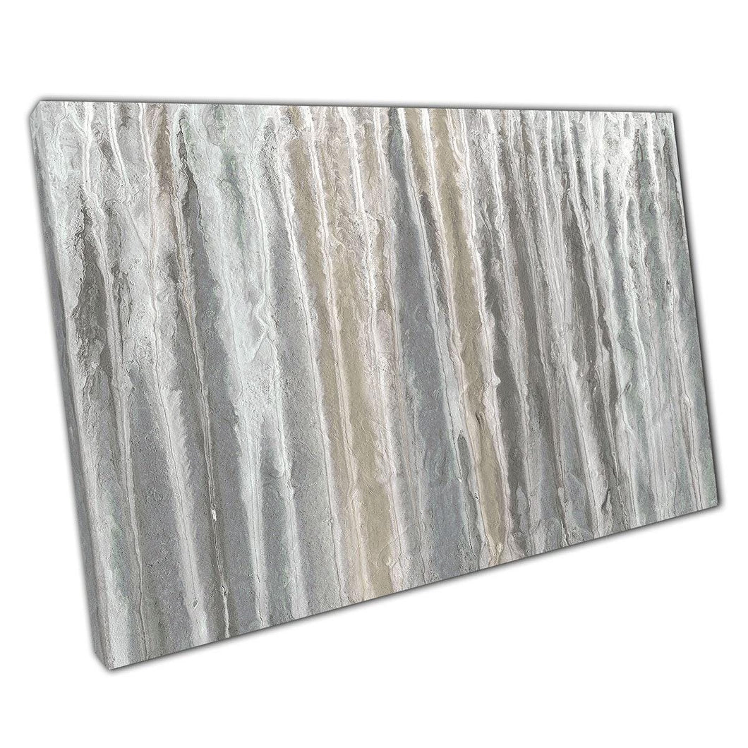 Abstract Fluid Art Print on Canvas - Neutral Grey Beige Dripping Style Wall Decor for Home  Office - Print Store