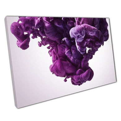 Abstract Purple Paint Splash Canvas Print - Contemporary Flowing Color Art for Home or Office Decor - Print Store