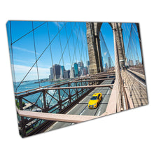 Load image into Gallery viewer, Manhattan Skyline Canvas Print Brooklyn Bridge NYC Cityscape Decor for Home Office - Print Store
