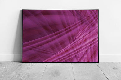 3D Pink Purple Abstract Wall Art Print - Contemporary Artwork Framed Decor - Print Store