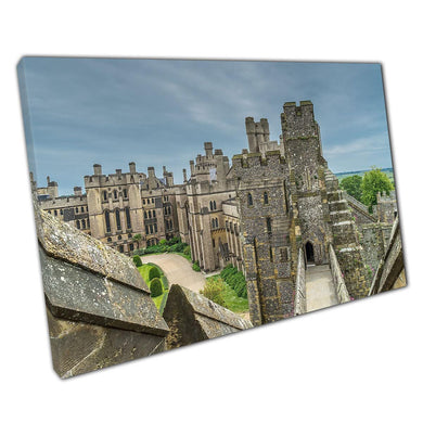 Arundel Castle Inner Passage Canvas Print - UK Historic Landmark Wall Art for Home & Office Decor - Print Store