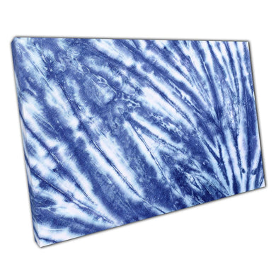Cool Blue Abstract Tie-Dye Canvas Art PRINT  Contemporary Bohemian Home  Office Decor - Print Store