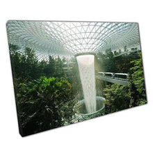 Load image into Gallery viewer, Canvas Print of Jewel Changi Airport Singapore  Ready to Hang Wall Art for Home  Office Decor - Print Store
