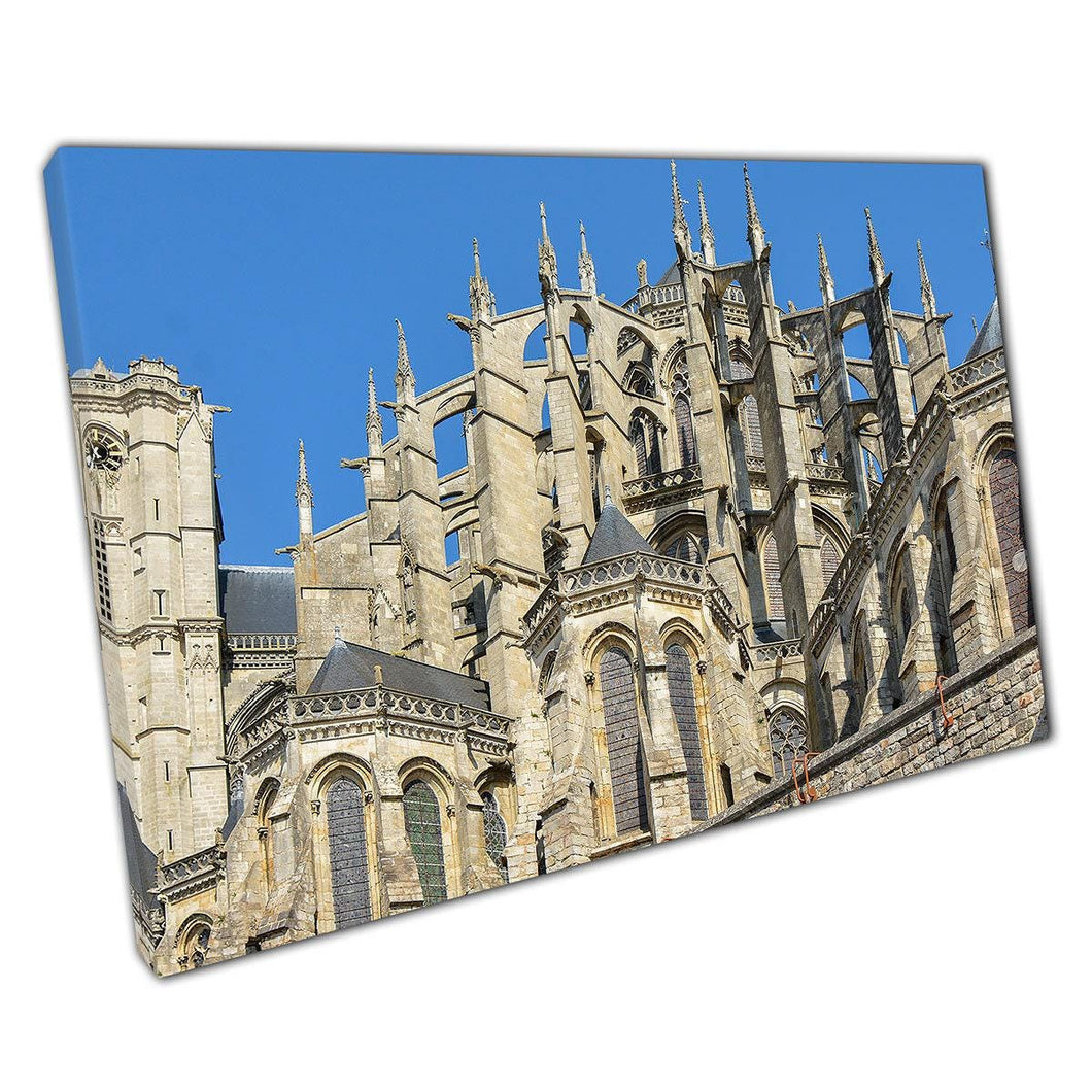 Cathedral of Saint Julian Canvas Print  Le Mans Architecture Art for Home  Office Decor - Print Store