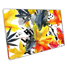 Load image into Gallery viewer, Abstract Autumn Leaves Canvas: Modern Fall Wall Art Print for Home &amp; Office Decor - Print Store
