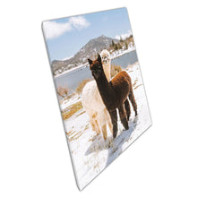 Load image into Gallery viewer, Alpaca Snow Day Wall Art - Cute Animal Photography Canvas Print for Home  Office Décor - Print Store
