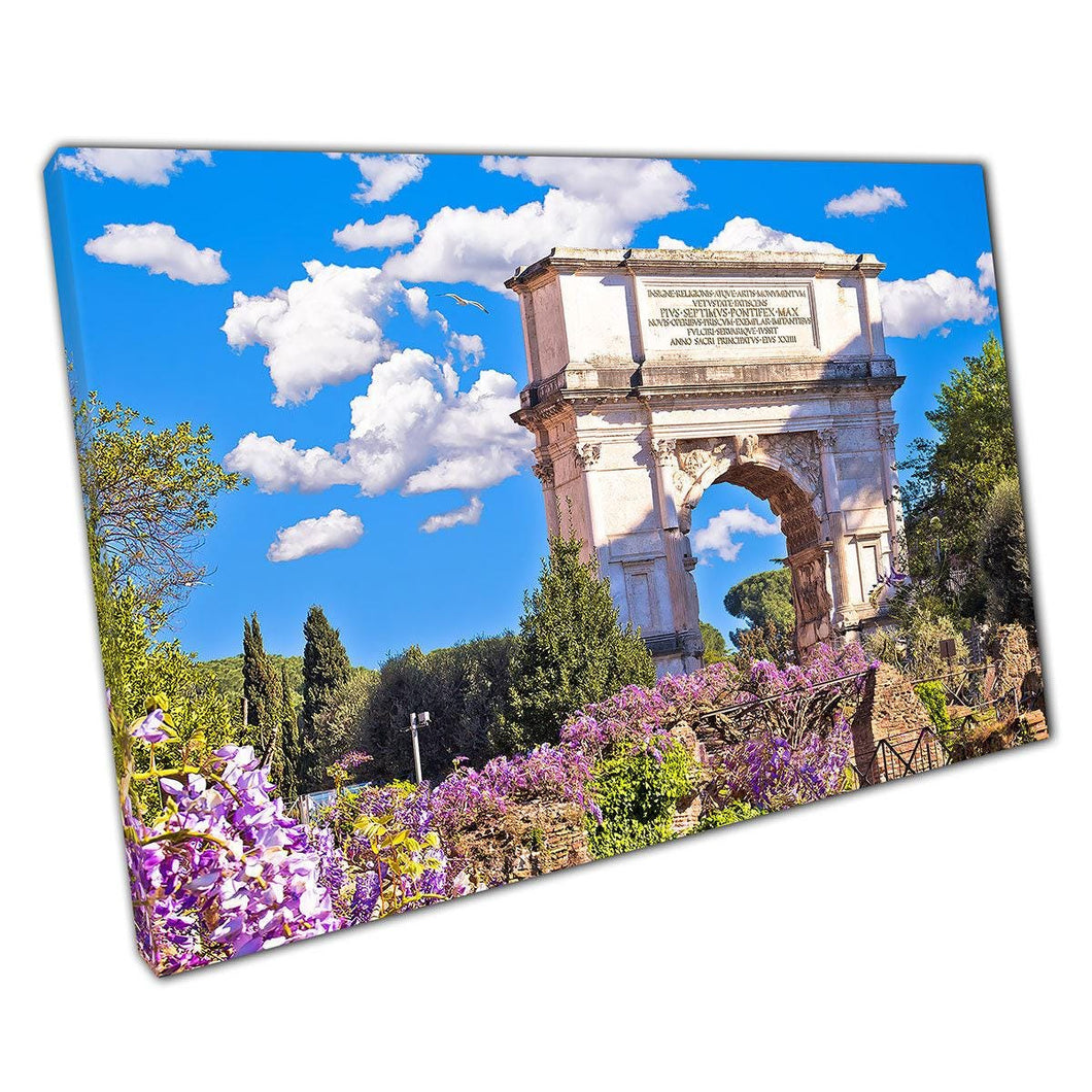 Arch of Titus Canvas Print: Ancient Roman Landmark Wall Art for Home, Office & Historical Decor - Print Store
