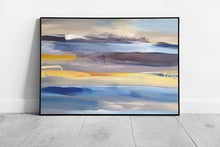 Load image into Gallery viewer, Abstract Beach Palette: Textured Brush Strokes Contemporary Wall Art Print - Framed Coastal Decor - Print Store
