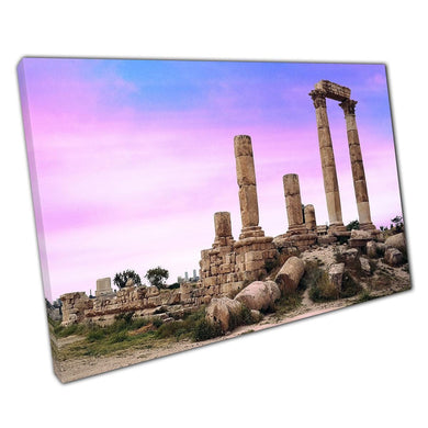 Amman Citadel Temple of Hercules Canvas Print: Historic Jordan Landmark Wall Art for Home and Office - Print Store