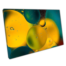 Load image into Gallery viewer, Abstract Macro Photography: Yellow and Blue Oil Water Art Print for Home Office Wall Decor - Print Store
