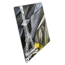 Load image into Gallery viewer, Angular Eiffel Tower Abstract Canvas Print: Yellow Monochrome Wall Art for Home &amp; Office Decor - Print Store
