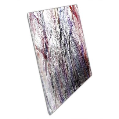 Abstract Forest Watercolor Canvas Print  Creepy Wall Art for Home  Office Decor in Reds  Purples - Print Store