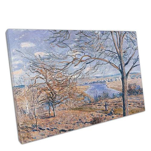 Alfred Sisley Autumn Effect Canvas Print - Banks of the Loing Artwork Ready to Hang - Print Store