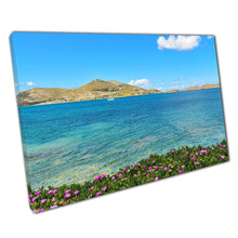 Load image into Gallery viewer, Blue Lagoon Seascape Canvas Print  Paros Island Greece Art for Home  Office Décor - Print Store
