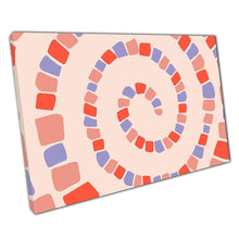Load image into Gallery viewer, Blue  Orange Abstract Spiral Canvas Art  Contemporary Mosaic Wall Decor for Home  Office - Print Store
