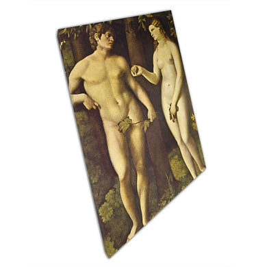 Adam  Eve Wall Art Print  Jacopo DAntonio Negretti Reproduction  Home  Office Decor 1901 - Print Store