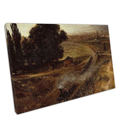 Adolph Menzel's Berlin Potsdamer Bahn: Vintage Railway Scene Wall Art Print for Home Decor - Print Store