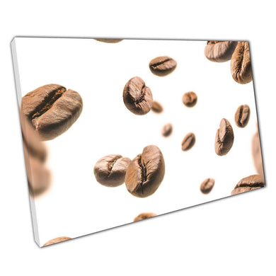 Aromatic Coffee Bean Canvas: Café-Inspired Wall Art for Home & Office | Gourmet Food Photography Print - Print Store