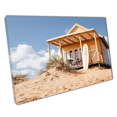 Beach Holiday Wall Art Print - Surfing Lifestyle Canvas Decor for Home  Office - Beautiful Golden Sand  Dunes - Print Store