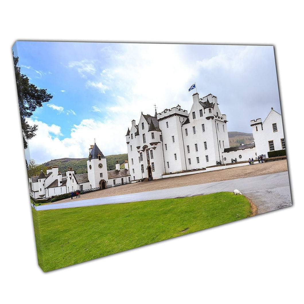 Blair Castle Canvas Print: Historic Scottish Landmark Wall Art for Home & Office Decor - Print Store