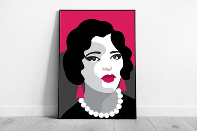 Vintage Art Deco Woman Illustration  1920s Inspired Wall Art Print  Elegant Framed Picture - Print Store