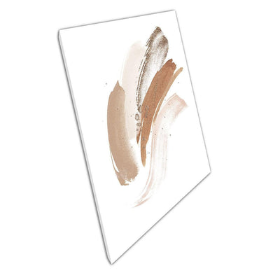 Abstract Beige Watercolor Brushstroke Canvas Print: Modern Minimalist Wall Art for Home & Office Decor - Print Store