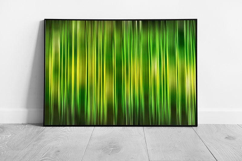 Vibrant Vertical Line Art Print: Framed Digital Illustration for Modern Abstract Wall Decor - Print Store